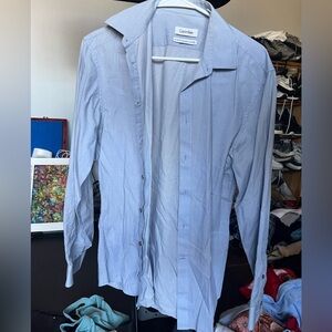Calvin Klein Men's Sky Blue Button Down Shirt